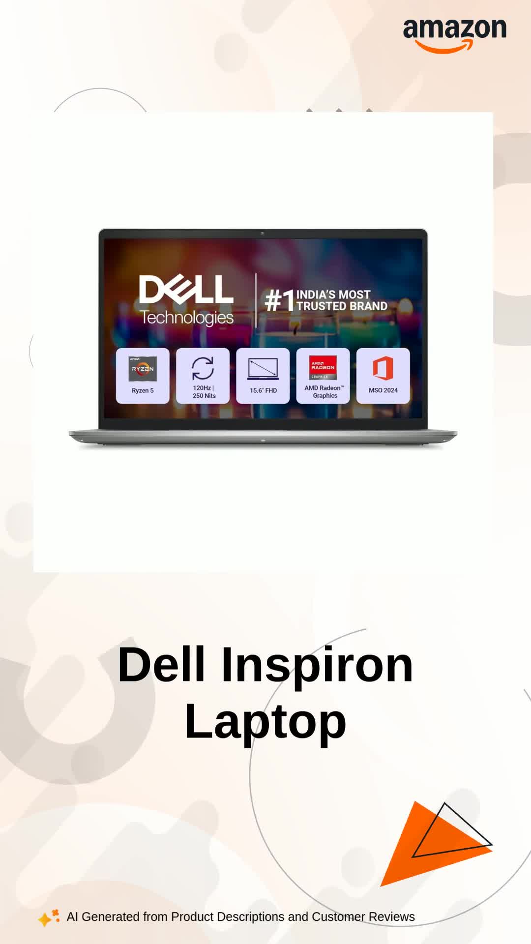 Dell 15, AMD Ryzen 5-7530U, 16GB RAM, 512GB SSD, FHD IPS, 15.6