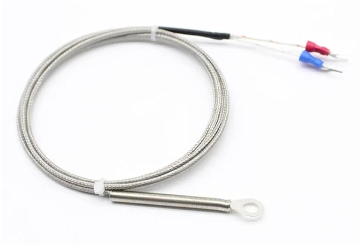 Patch Type thermocouple 6mm Hole WRNT-TP-0T-06-29B0 K/E Type Temperature Probe Temperature line 1/2/3/4/5m Cable(K Type,5m)
