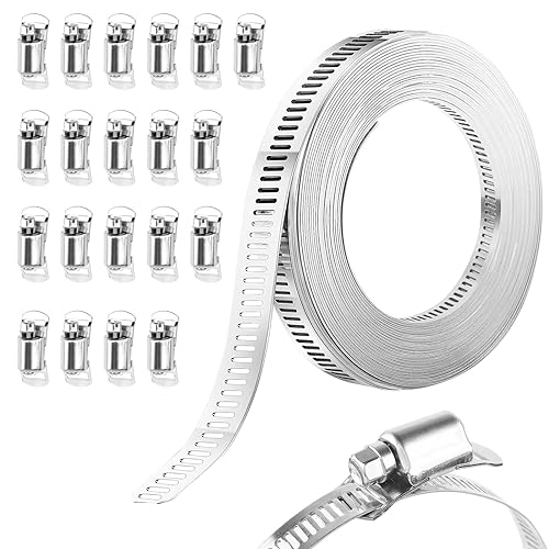 PEROMI Schlauchschellen Aus Edelstahl 304 – Verstellbar 17–19 Mm, 4 Stück Für Turbo & Ladeluftkühler