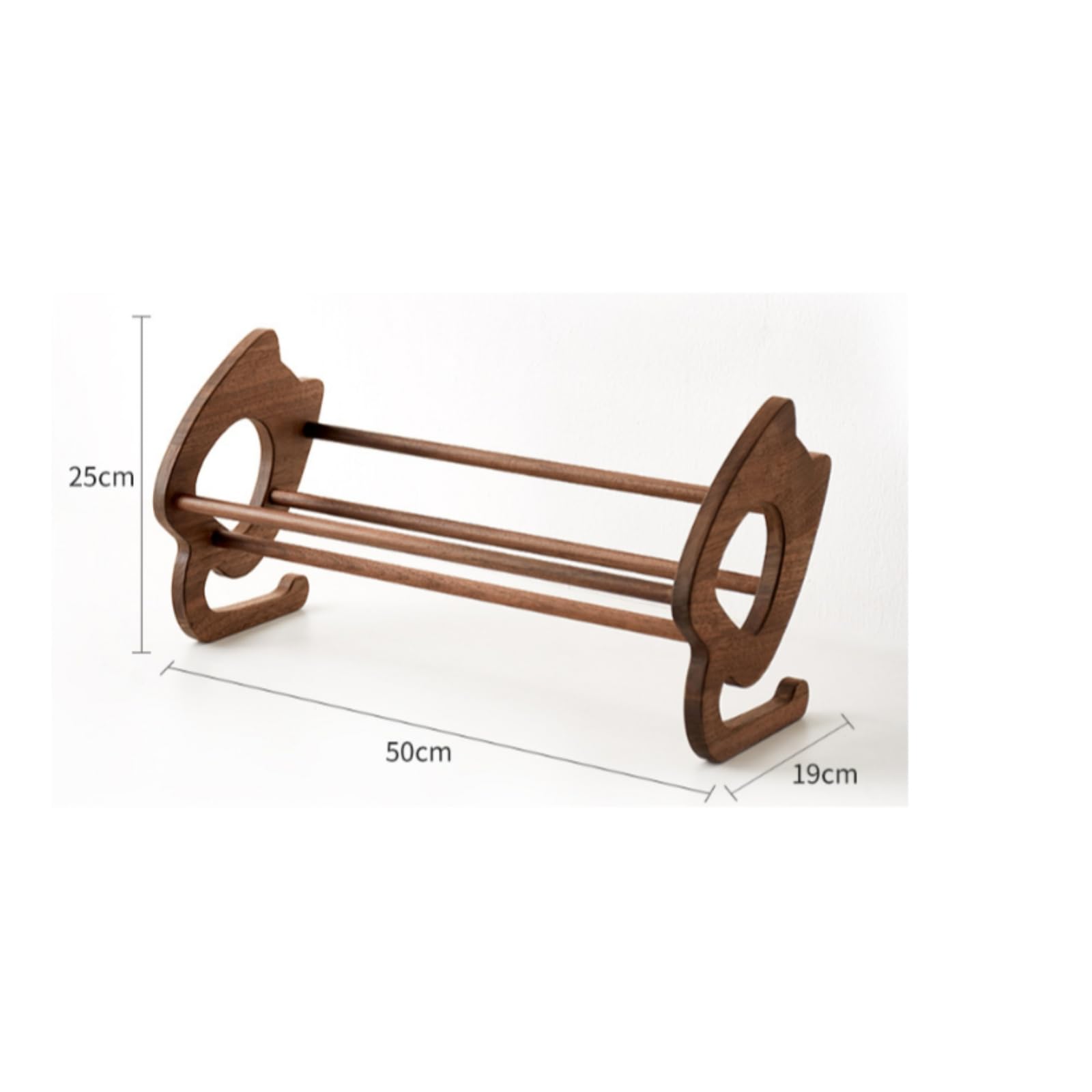 Legno Scaffale Tavolo Porta Libri Organizzatore Ufficio in Ciliegio con Inclinazione per Consultazione Rapida Adatto a Scrivania Studenti Studio, Noce Nero, Lungo