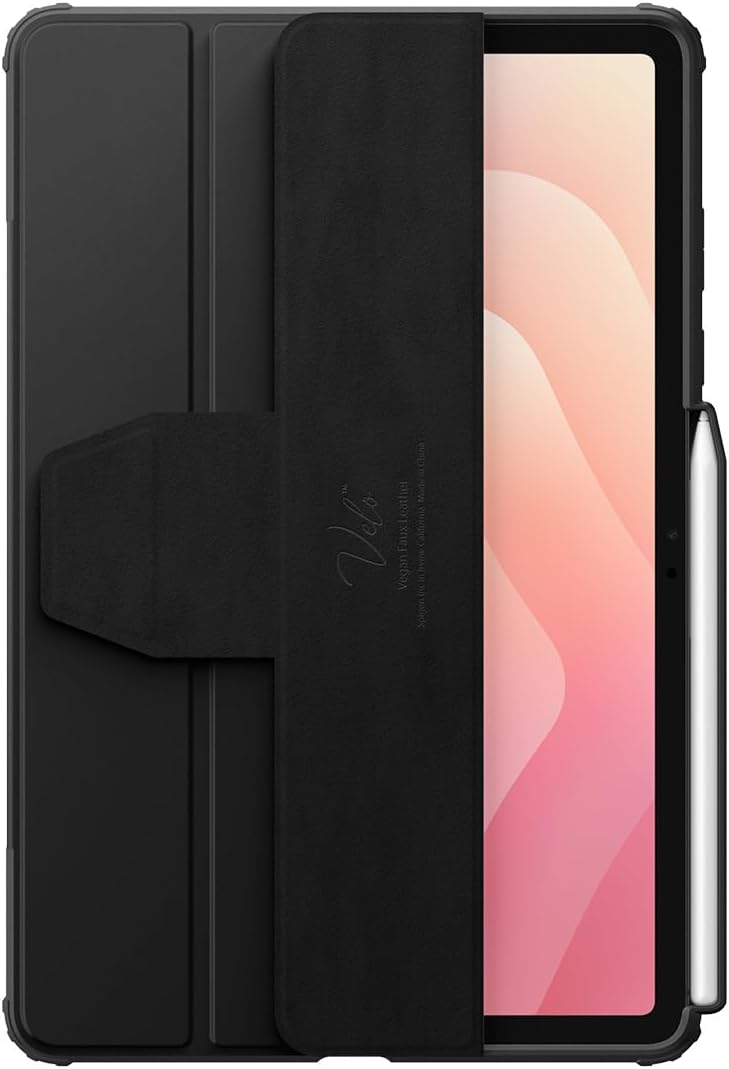 Spigen for Galaxy Tab S11 Case (2025), Air Skin Pro Detachable Magnetic Cover with Clear Transparent Back and Pencil Holder, Black image 4