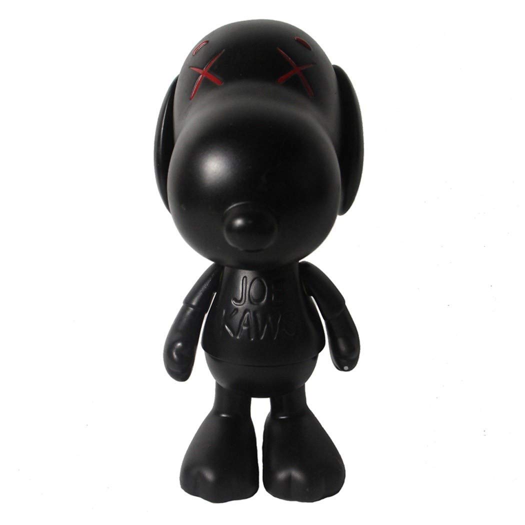 KAWS Designer Doll Art Toys Action Figure Non-toxic And Tasteless Environmentally Friendly Vinyl Toy（20cm/8inch） (Color : Black, Size : High20cm)
