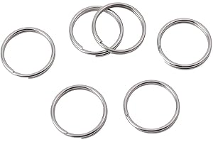 1/2 Inch Stainless Steel Dog Tag Ring - Small Key Chain Key...