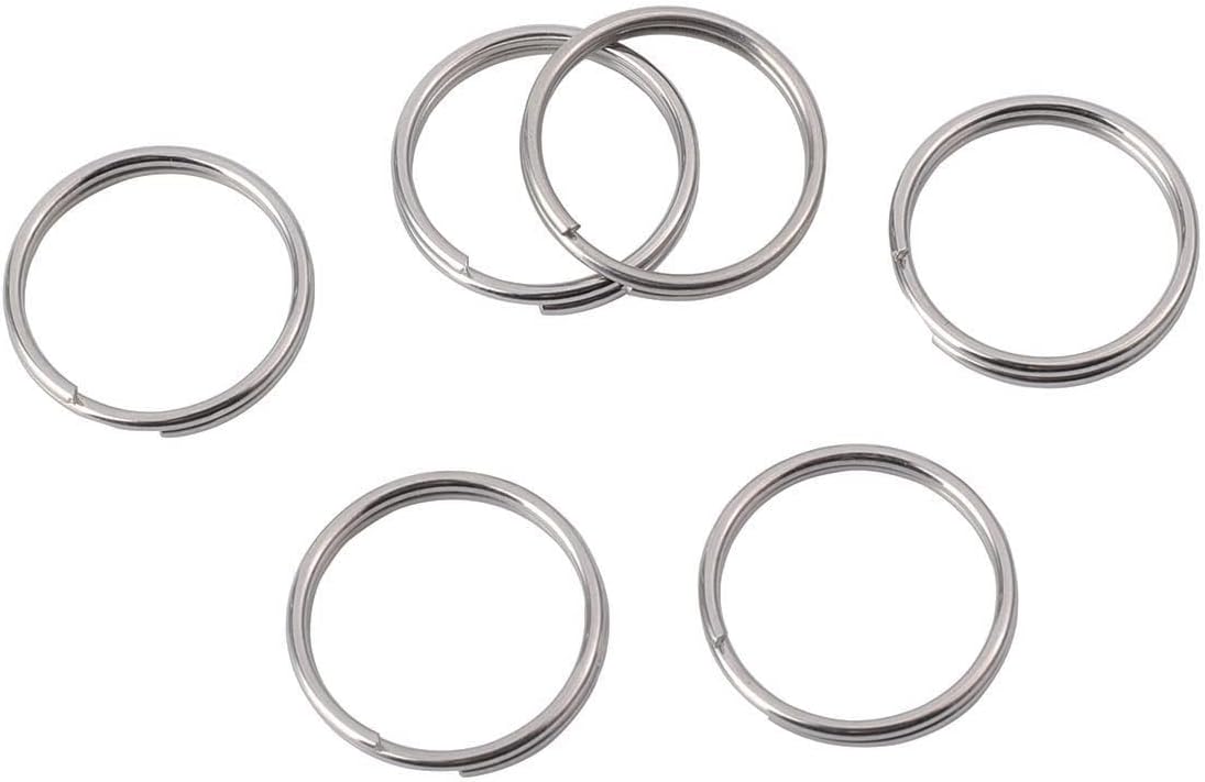 1/2 Inch Split Key Rings,Stainless Steel Dog Tag Mini Rings,Small Key Chain Ring for Craft,Car Keys,Women and Men Car Key Rings - Pack of 60 Pcs