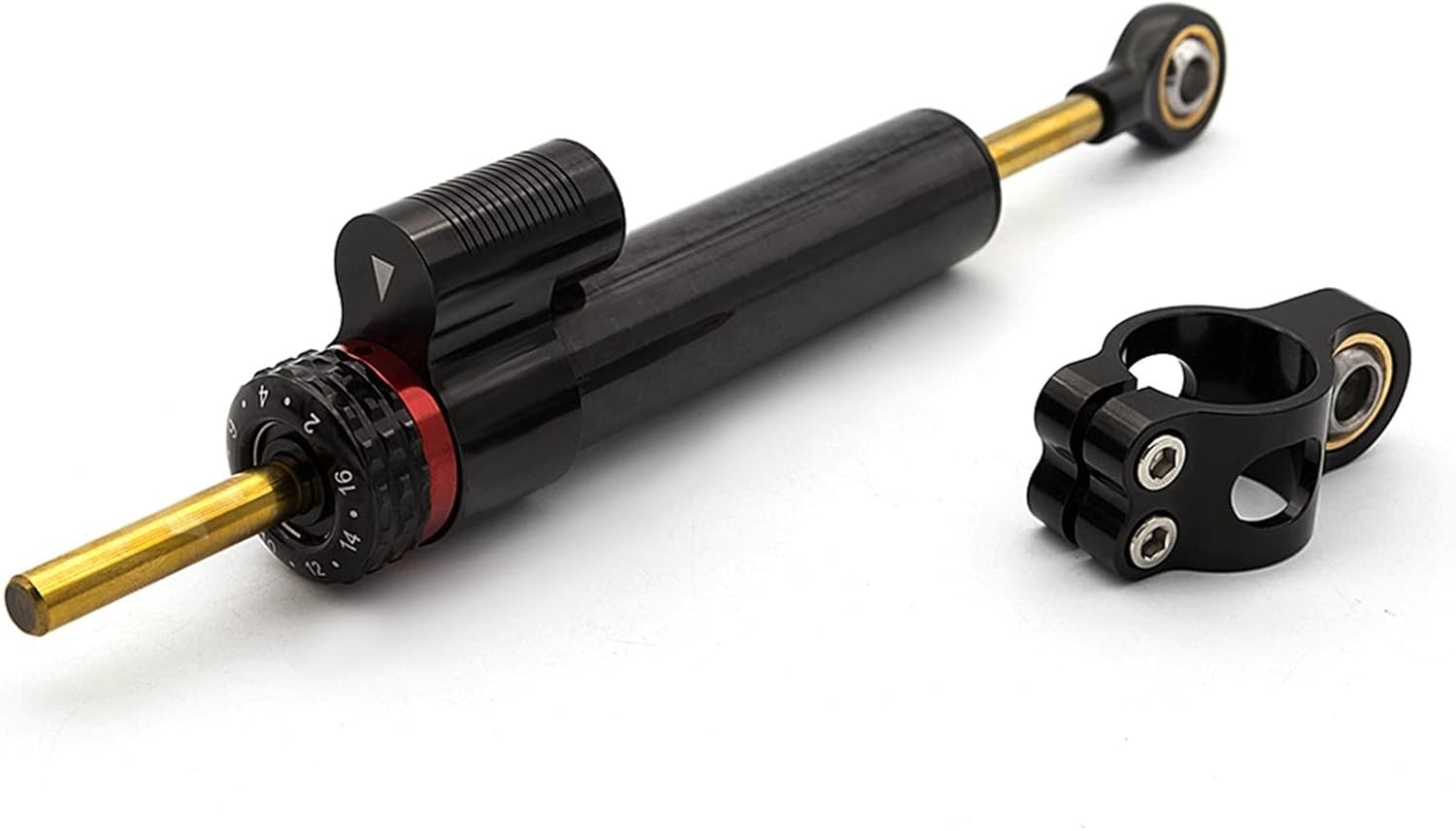 マウントキット スクーターファイバーカーボンステアリングダンパー