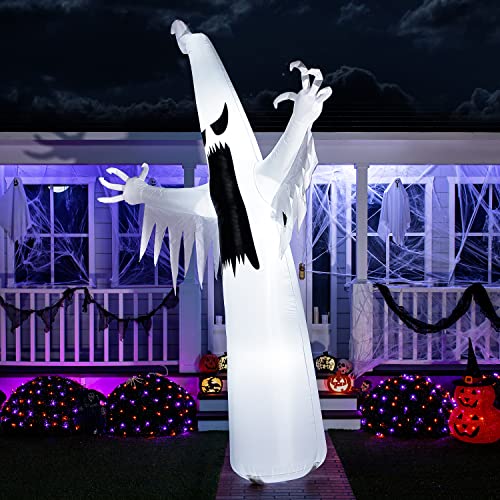 Joiedomi 12 FT Halloween Inflatables Outdoor Decorations, Scary Ghost Halloween Decor, Inflatable Ghost Blow Ups for Yard with LEDs for Outside Yard Decorations の商品画像 3