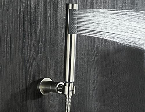 Pommeaux de douche à main pour salle de bain relaxante en nickel brossé