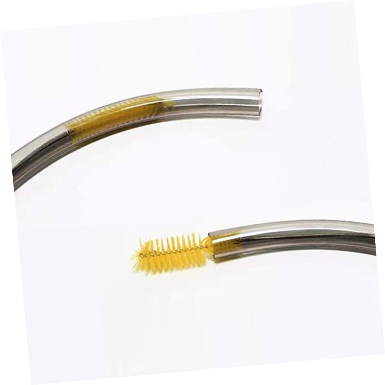 VANZACK 3 Juegos Cepillo para Limpieza de peceras Manguera Flexible Limpiador de fregaderos de Acero Inoxidable Cepillo de Limpieza Suministros de Limpieza de Tanques de Peces Primavera