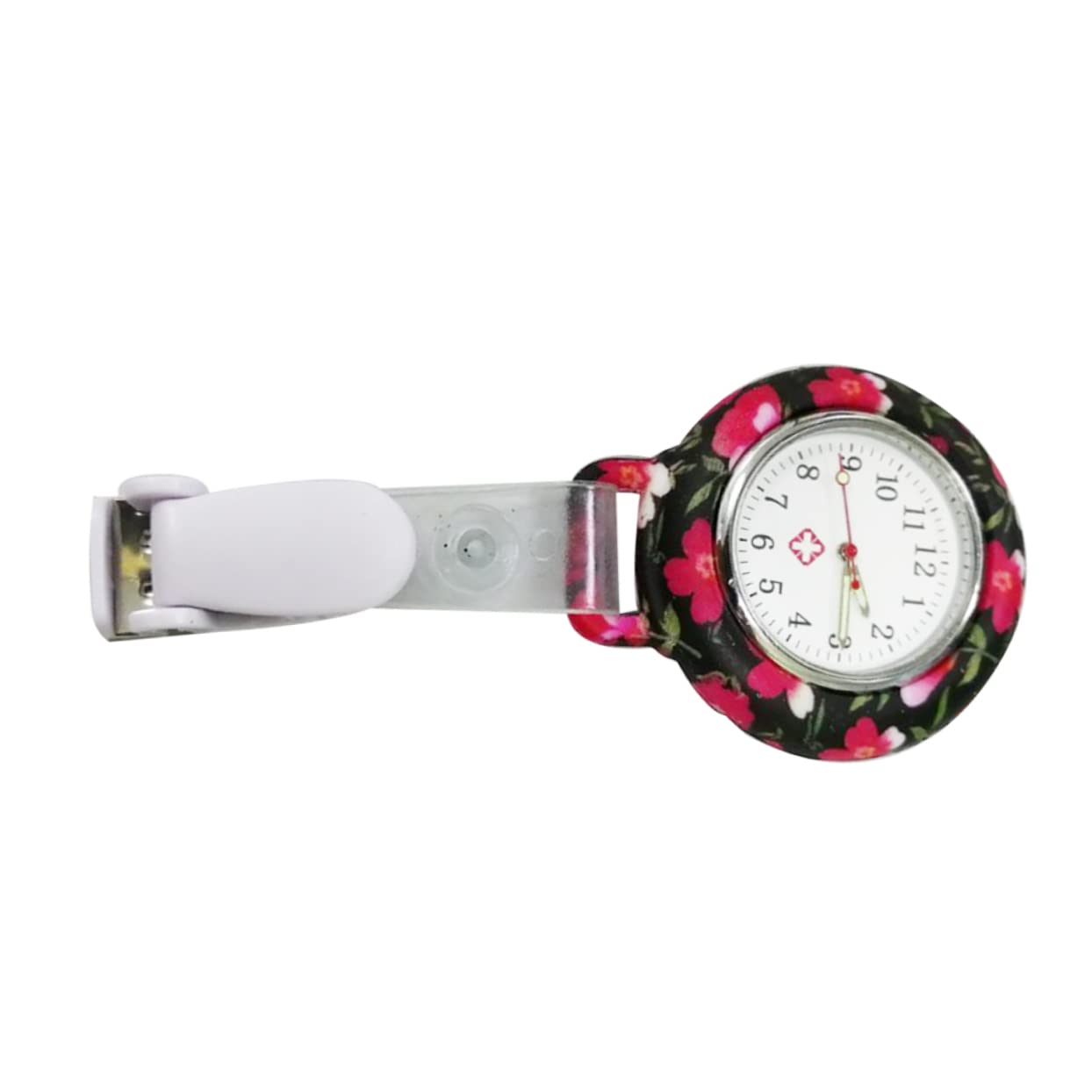 SOIMISS 3stücke Ethnic Flower Watch Tragbare Silikon Taschenuhr Für Präzise Zeitmessung Langlebig Und Stilvoll Für Pflegekräfte