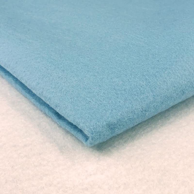 Acrylic Felt Fabric by the Metre - 60" (150cm) Extra Wide, 1mm Thick - Continuous Length Soft Crafting for Sewing, Applique, Decorations & Upholstery - Discount Fabrics LTD(Light Blue,1) โ image 1