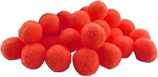 Pompoms for Craft Making and Hobby Supplies,500 Pieces,18mm (0.7-inch) - Red