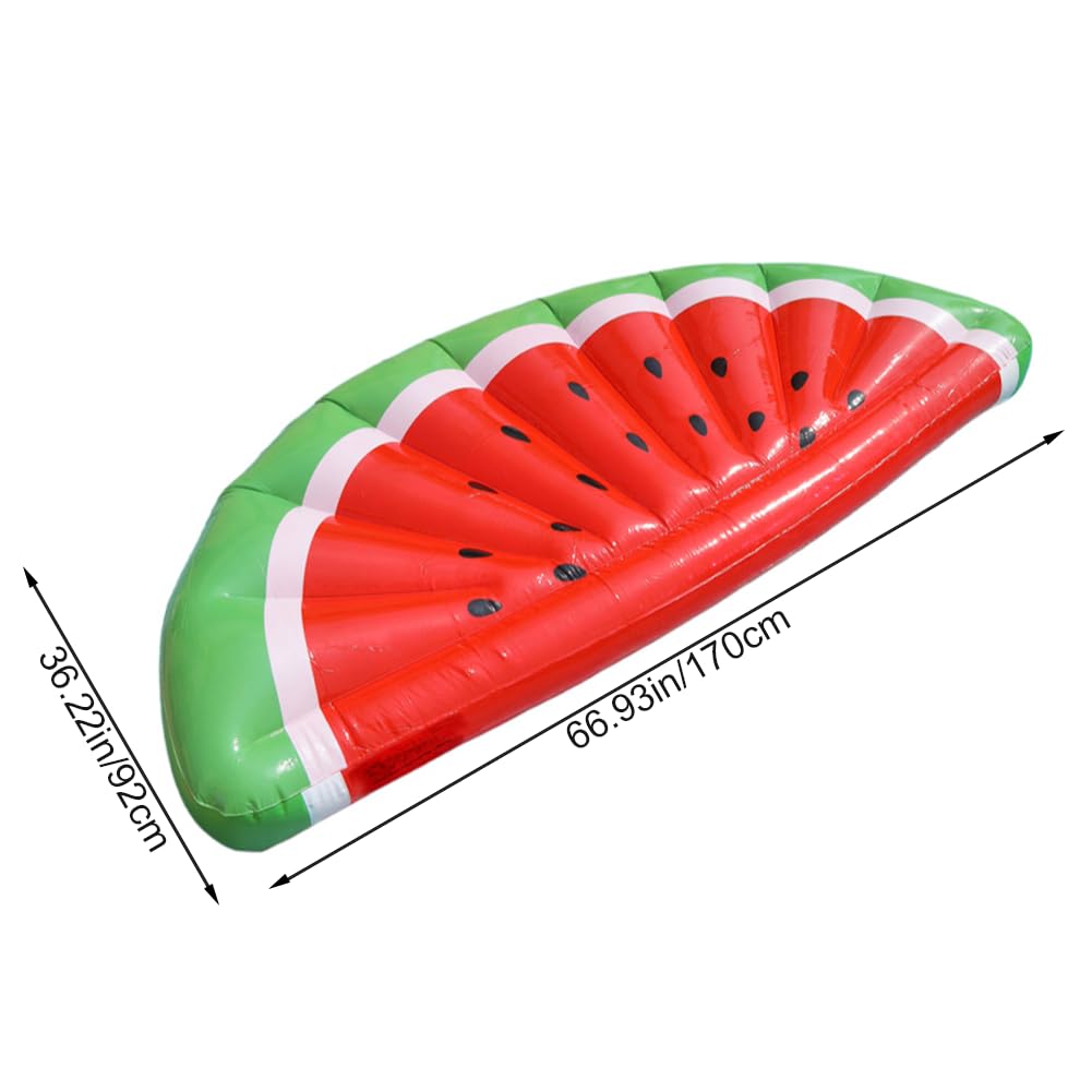 Bouées gonflables pastèque pour Piscine, Grands Jouets de Plage, Matelas Gonflable pour lac, Chaise Longue Gonflable, Amusement Aquatique Estival pour la Plage et la Piscine