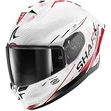 casco shark speed r series 2 Visiera di classe ottica 1, antigraffio e compatibile con pellicola antiappannamento Pinlock 70 / Visiera parasole integrata con etichetta UV380, antigraffio e antiappannamento