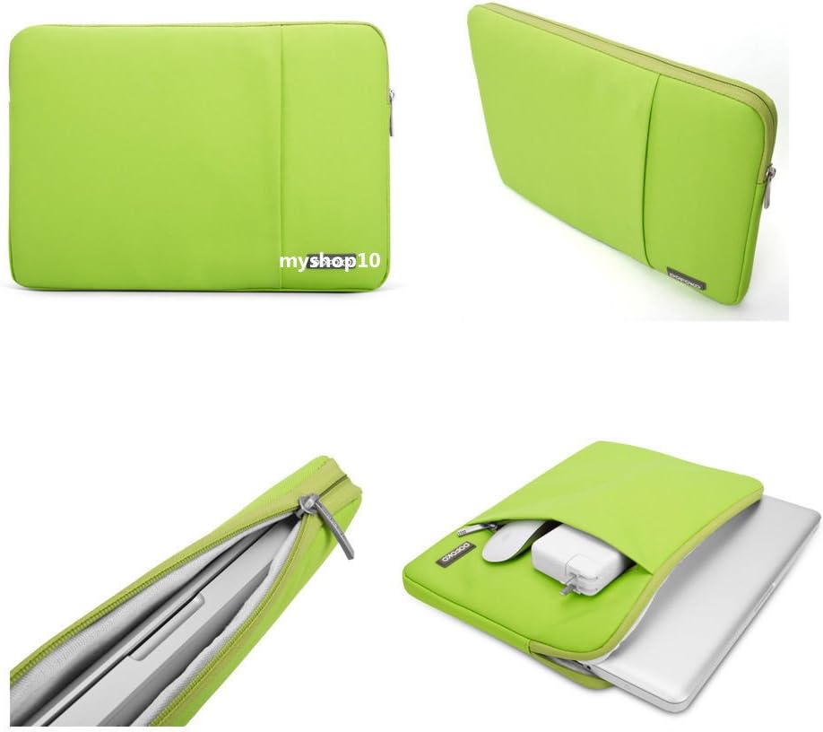 Notebook laptop Sleeve Case Carry Bag Handbag Pouch Cover For 11" MacBook Air / Pro (Green)