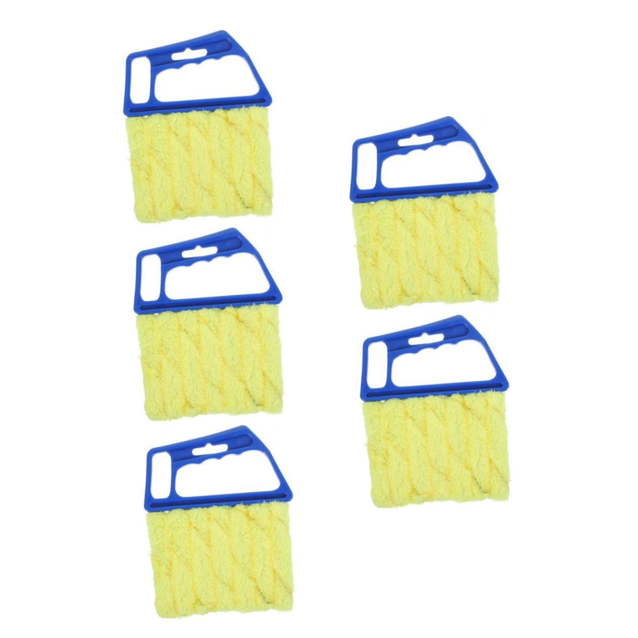 SHERCHPRY 5 Stück Reinigungsbürste Fensterspur Lücke klein Fensterläden Verschlussreiniger Klimaanlagenbürste Blinds Duster Blinde Bürste Fensterladenbürste Schrubber Blue