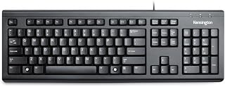 Kensington Wired Valu Keyboard, QWERTY Keyboard,104-Key, Black (K72391WW)