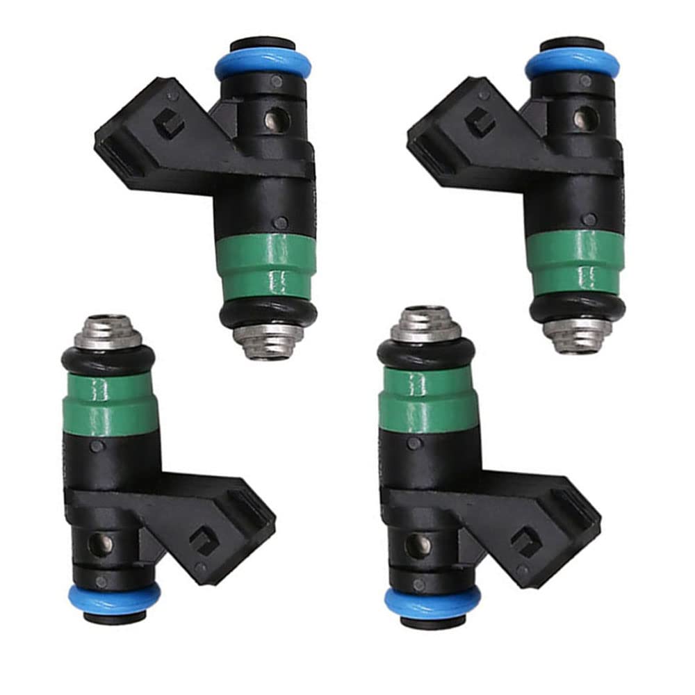 Riloer Lot de 4 injecteurs de carburant de moteur compatibles avec R-enault L-Ogan D-uster S-andero, numéro de pièce H82132254 B208A03276