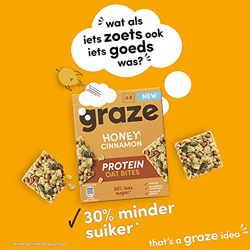 Graze Honey Cinnamon Protein Oat Bites Havermoutrepen - 7 x 4 Repen (120 g) - Image 4