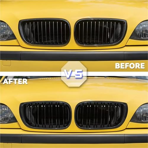 Grille de radiateur E46 noir brillant : remplacez votre calandre usée - 3