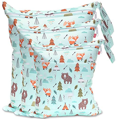 Taeku Nasstaschen 3PCS Wickeltasche Wasserdicht Fuchs