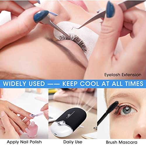 image for mlogiroa Lash Fan Eyelash Extension Supplies with USB Mini Portable Fa