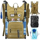 RAINSMORE Tactical Hydration Backpack 18L with 2L Water Bladder - Insulated Military Daypack for Hiking, Rucking, Commuting - Waterproof MOLLE Pack for Men Women Cycling Camping Running