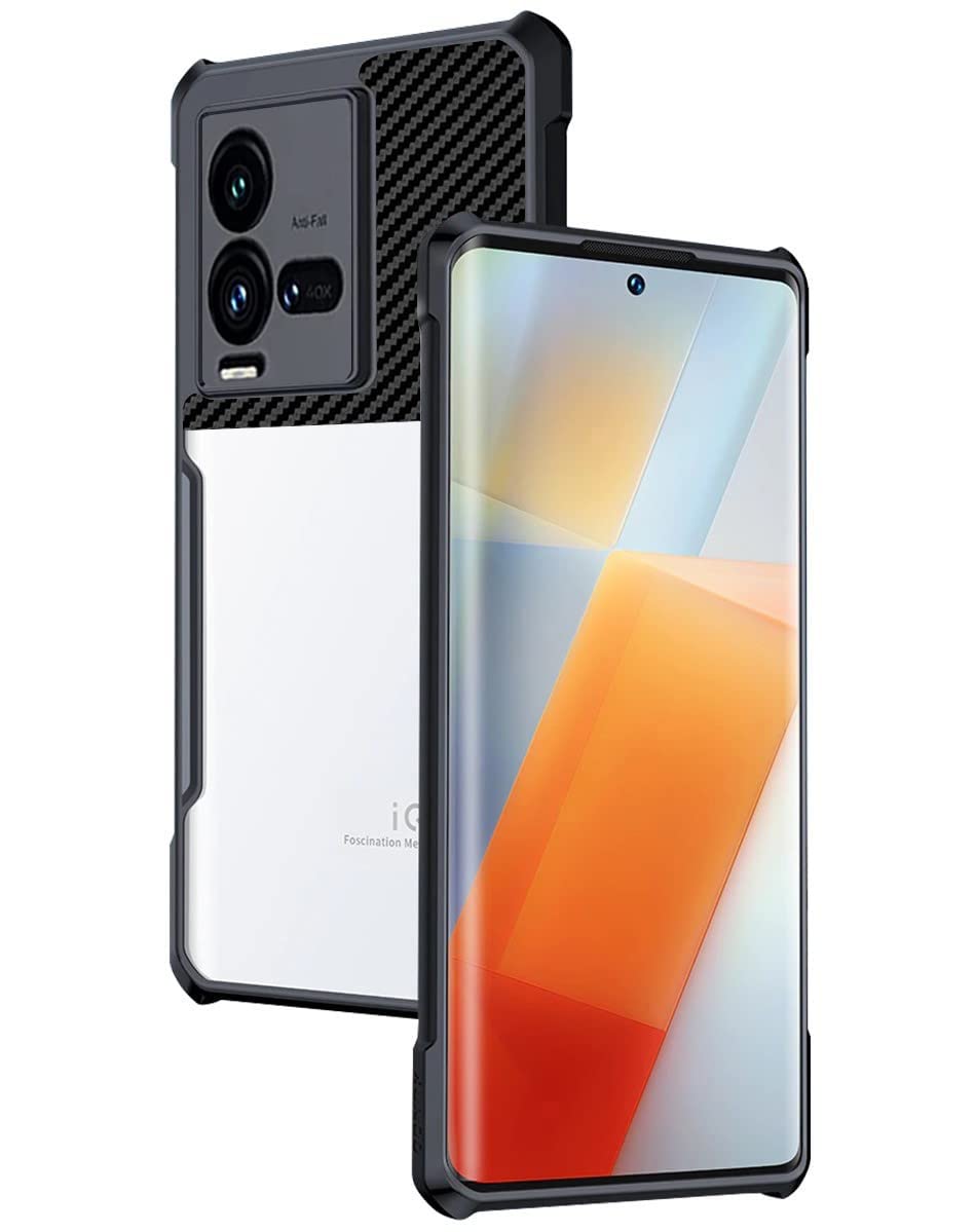 RIGGEAR For Xundd iQOO 9T 5G Back Cover Case (Armor | Clear PC and TPU)