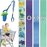 PBnJ baby Toy Saver Strap Holder Leash Secure Accessories Dino/Purple/LtBlue/Green - 4pc