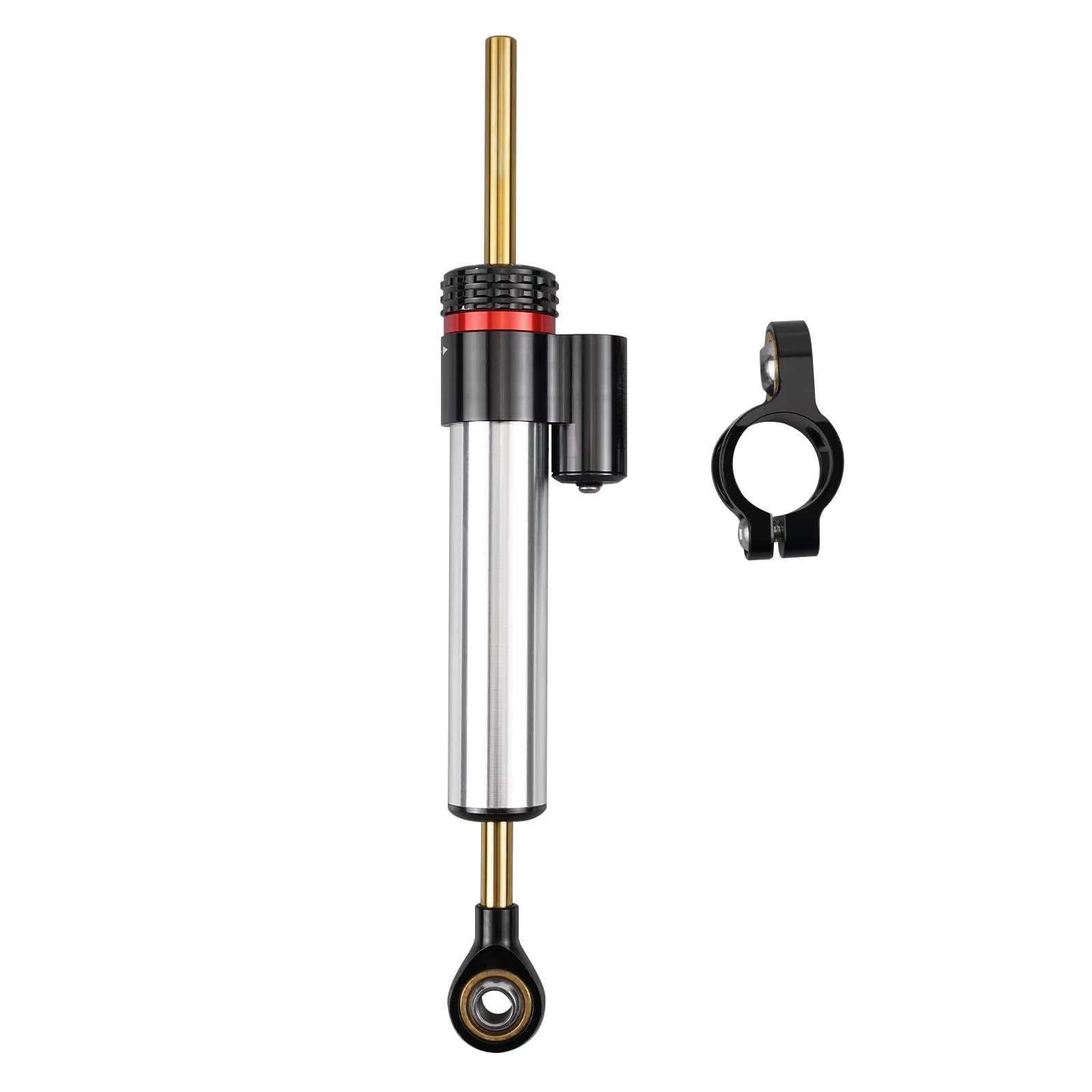 Amortiguador Dirección Compatible con Yamaha para MT07 para MT09 para YZF R6 Estabilizador De Amortiguador Ajustable Universal para Motocicleta De 250 Mm