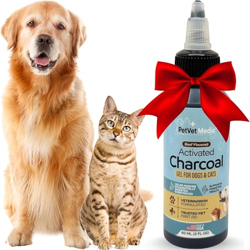 Pet Vet Activated Charcoal Gel for Dogs & Cats 60ml