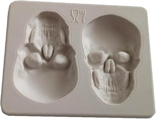 Miniatura 1 de Molde de fondant para pastel de cráneo para Halloween, regalos de fiesta de Halloween, moldes de fondant, cortador de decoración de cocina,