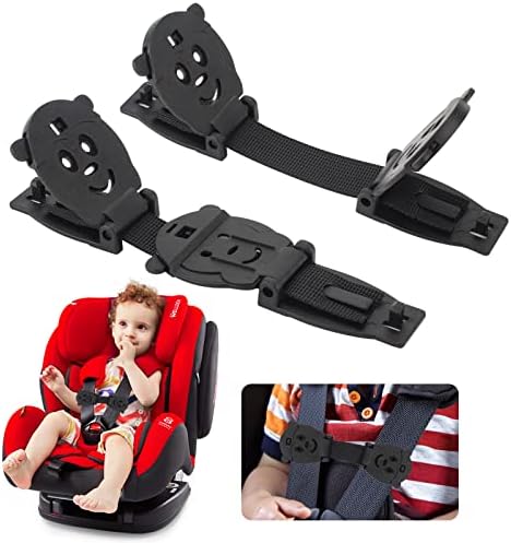 Anti Escape Buckle Lock Clip Baby(Under 1.5 Years Old) Harness Chest Clip, Baby Safety Strap Prevent Child Taking Their Arms Out of High Chairs/Strollers/Baby Reins(2 Pack)