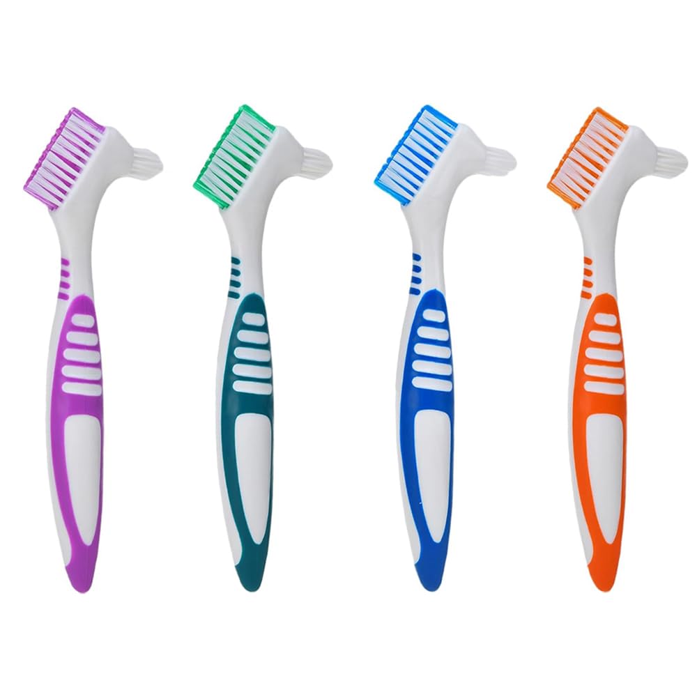 Zveniy 4 PCS Turtle Shell Cleaning Brush Mini Double-Sided Tortoise Accessories Aquarium Cleaning Tools for Animal Shell Health Removes Mud Dirt Debris