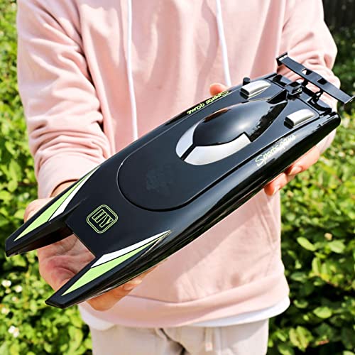 Bateau télécommandé électrique noir modèle RC de course pour adulte - 6