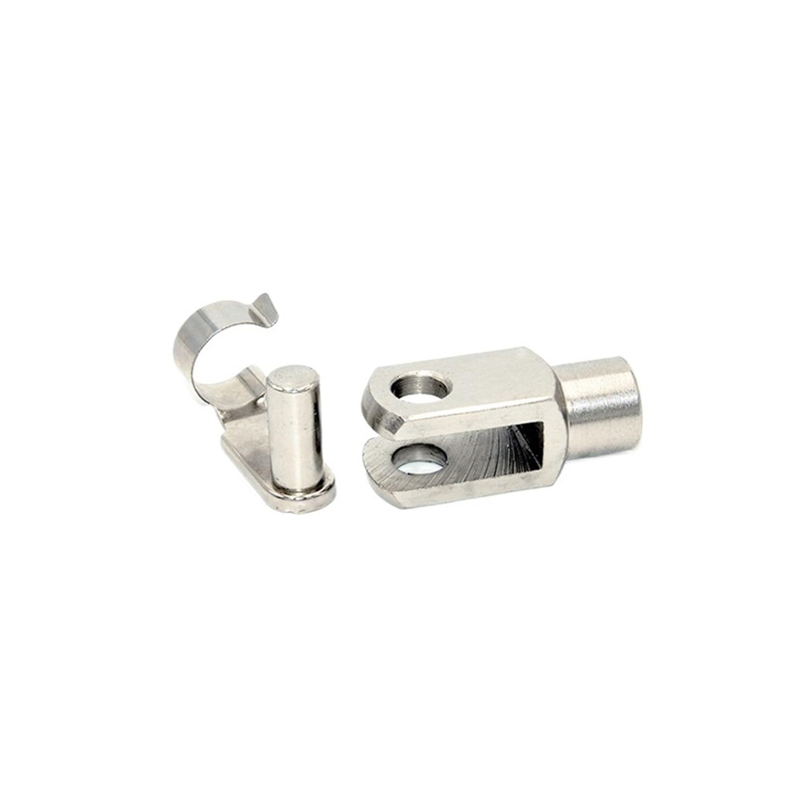 Conector niquelado tipo Y32 con hebilla para montaje cilíndrico