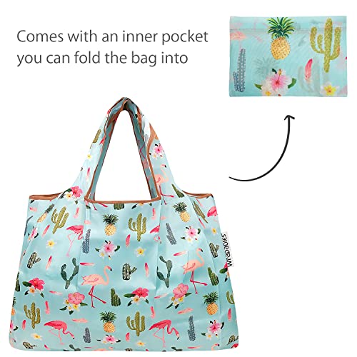 Image of allydrew Large Foldable Tote Nylon Reusable Grocery Bag