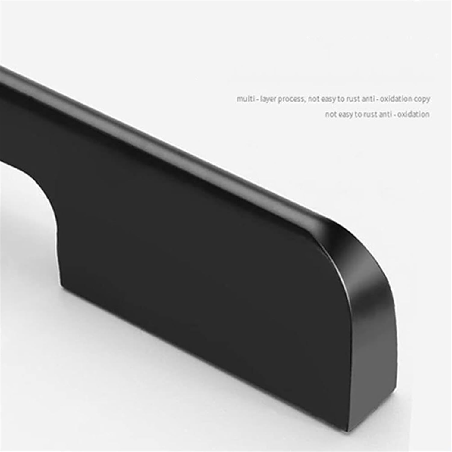 Black Kitchen Handles,Aluminum Alloy Furniture Handles Drawer Handles Cupboard Door Pulls Bathroom Cabinet Handles Screws Included,6 Pieces, Hole centers:160mm