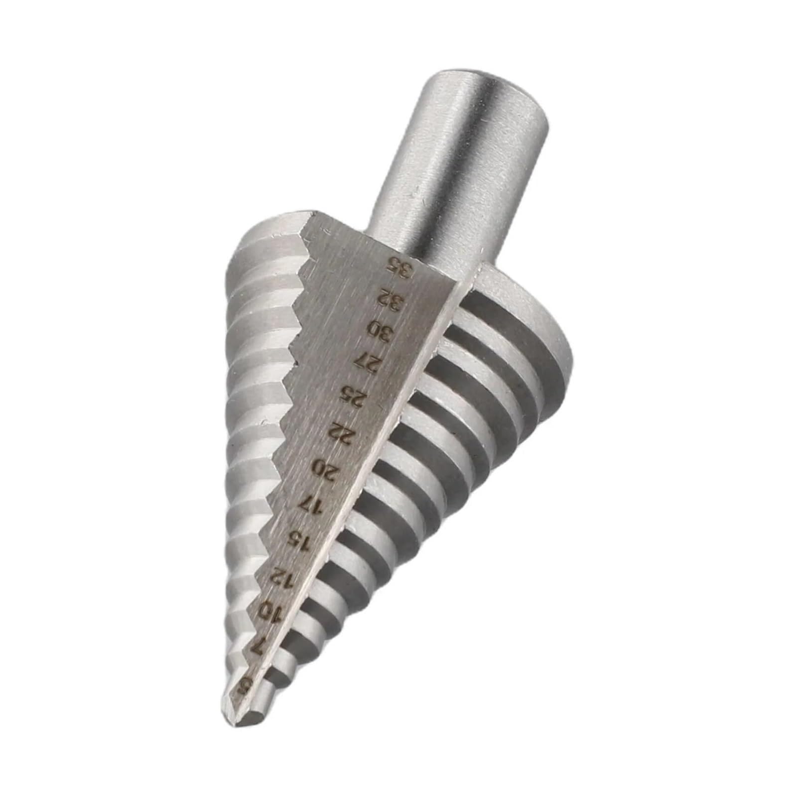 Wiertła do metalu, Wiertło spiralne z rowkiem stopniowym, Wiertło stopniowe 35 proste powlekane drewno metal otwór