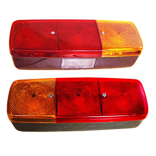 Feux arrière tracteur 12V avec ampoules et lampe de plaque pour Stewart Trailers et McHale