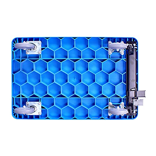Carretilla plegable pequeña con plataforma plástica y ruedas silenciosas miniatura 3