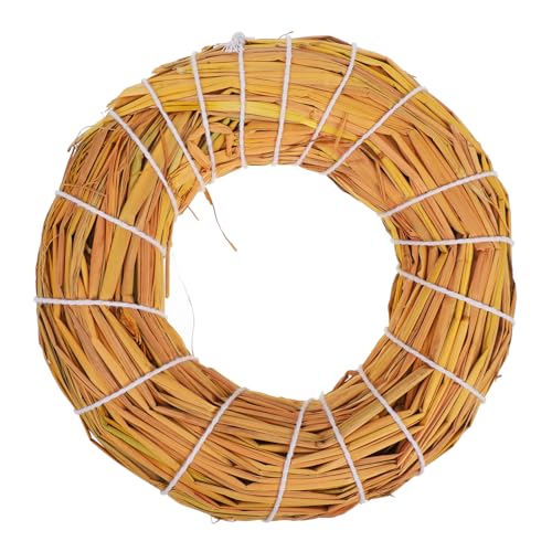 Cabilock Crafting Christmas Decor Natural Straw Wreath Frame 20x20cm DIY Wreath Embryo