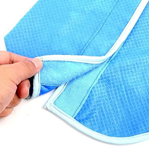 Kühlweste für kleine mittlere und große Hunde von Zunea, atmungsaktiv, Kühljacke für den Sommer, weich, Anti-Hitze, Kühlmantel für Aktivitäten draußen, Wandern, Training blau M
