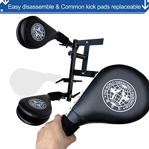 SYNTECSO Kicking Pads for Martial Art, Wall Mounted Taekwondo Kick Pads Targets for Kickboxing Training