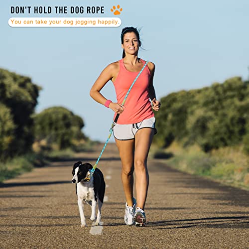 Guoyihua Multi-Function Hands Free Dog Rope Leash, 7.5Ft Strong Nylon Training Leash, Reflective Shoulder Running Leads For Puppy Small Medium Service Dogs With Portable Garbage Box (Blue) #TOP1