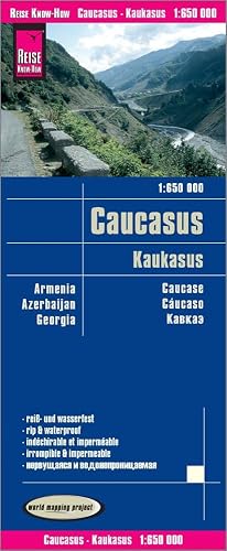 Reise Know-How Landkarte Kaukasus / Caucasus (1:650.000) : Armenien, Aserbaidschan, Georgien: reiß- und wasserfest (world mapping project)