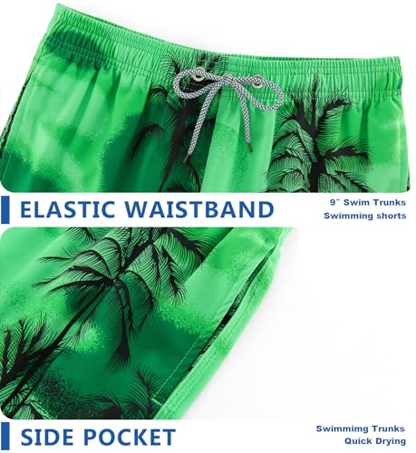 Image of APTRO Men's Long Swim Trunks with Mesh Lining Beach Bathing Suits Board Shorts Swimwear with Pockets and No Mesh