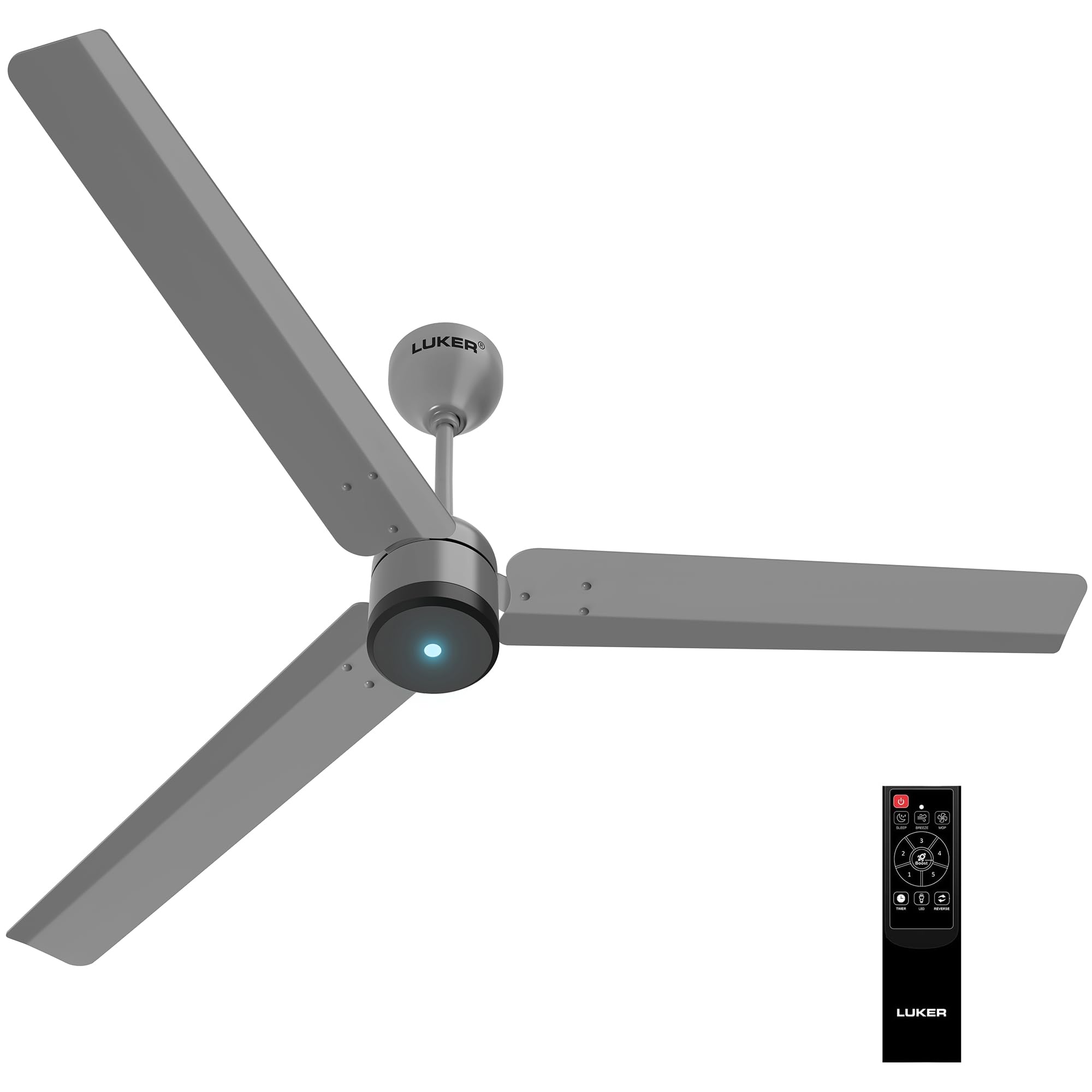 LUKER Aero Zen 1200mm BLDC Ceiling Fan with Remote Control Modern Design Energy Saving for Living Room Low Noise & High Air Delivery 3 Year Warranty (Pack of 1, Warm grey mat finish)-image-46