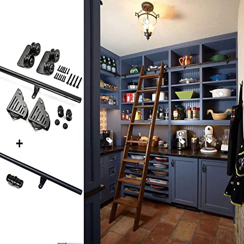 Kit de quincaillerie pour porte de grange coulissante 4,88m et rail de bibliothèque