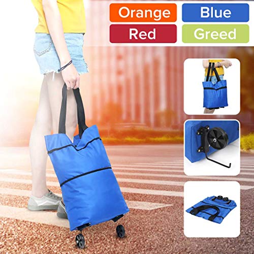 QWZ Einkaufstrolley Faltbare Einkaufstrolleys Klappbar Mit Rädern Van Tragbarer Trolley-Einkaufstaschen… – Bild 8
