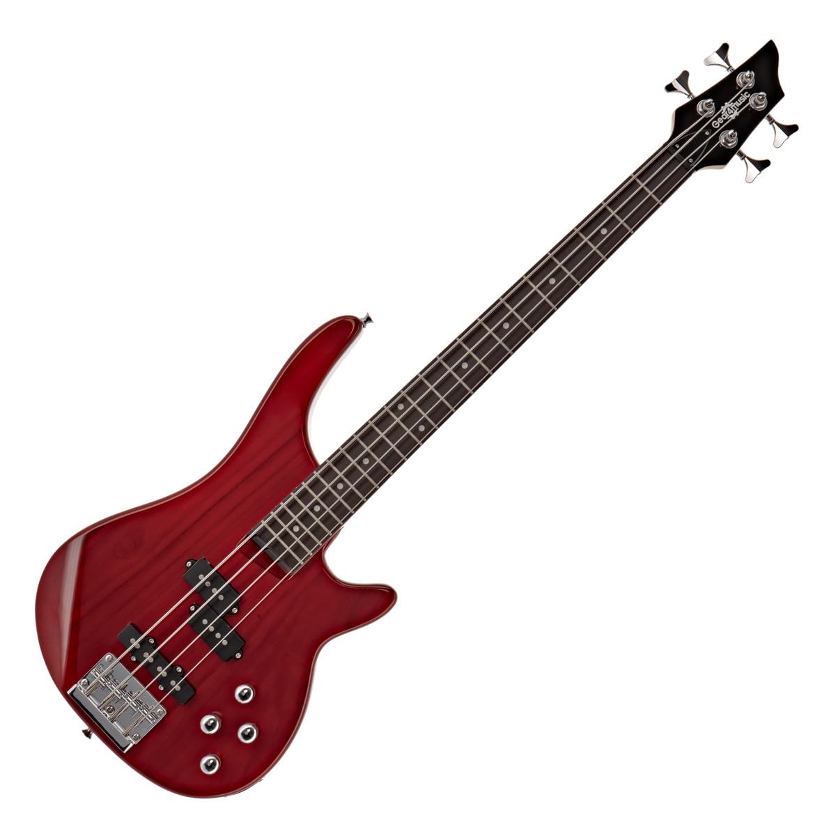 Set de Bajo 3/4 Chicago + Amplificador de 15 W, Trans Red
